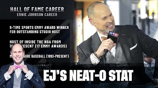 Ernie Gets Inducted Into The Sports Broadcasting Hall Of Fame 🎙️🐐 | EJ’s Neato Stat