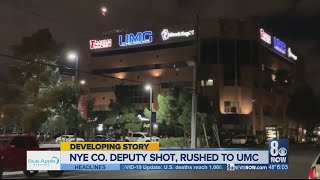 Suspect killed, officer shot in Nye County