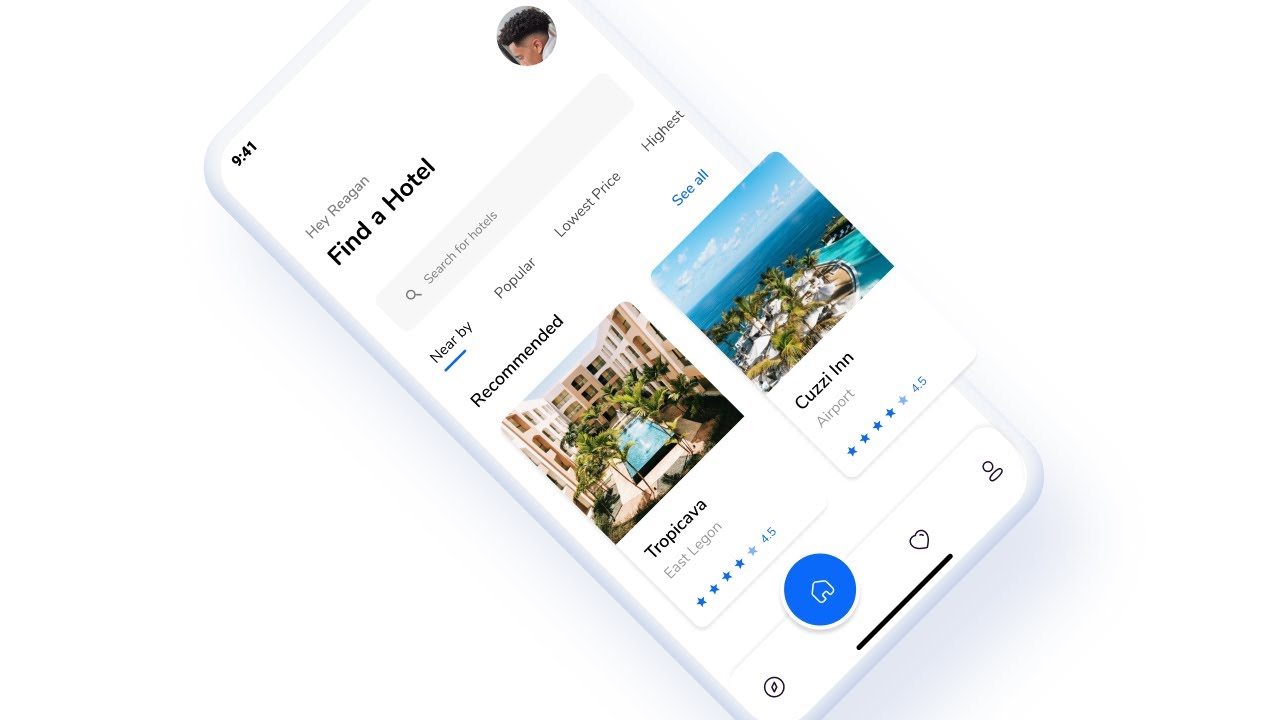 Hotel Booking App UI Design in Figma - Speed Design
