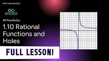 AP Precalculus 1.10 Rational Functions and Holes FULL LESSON and NOTES