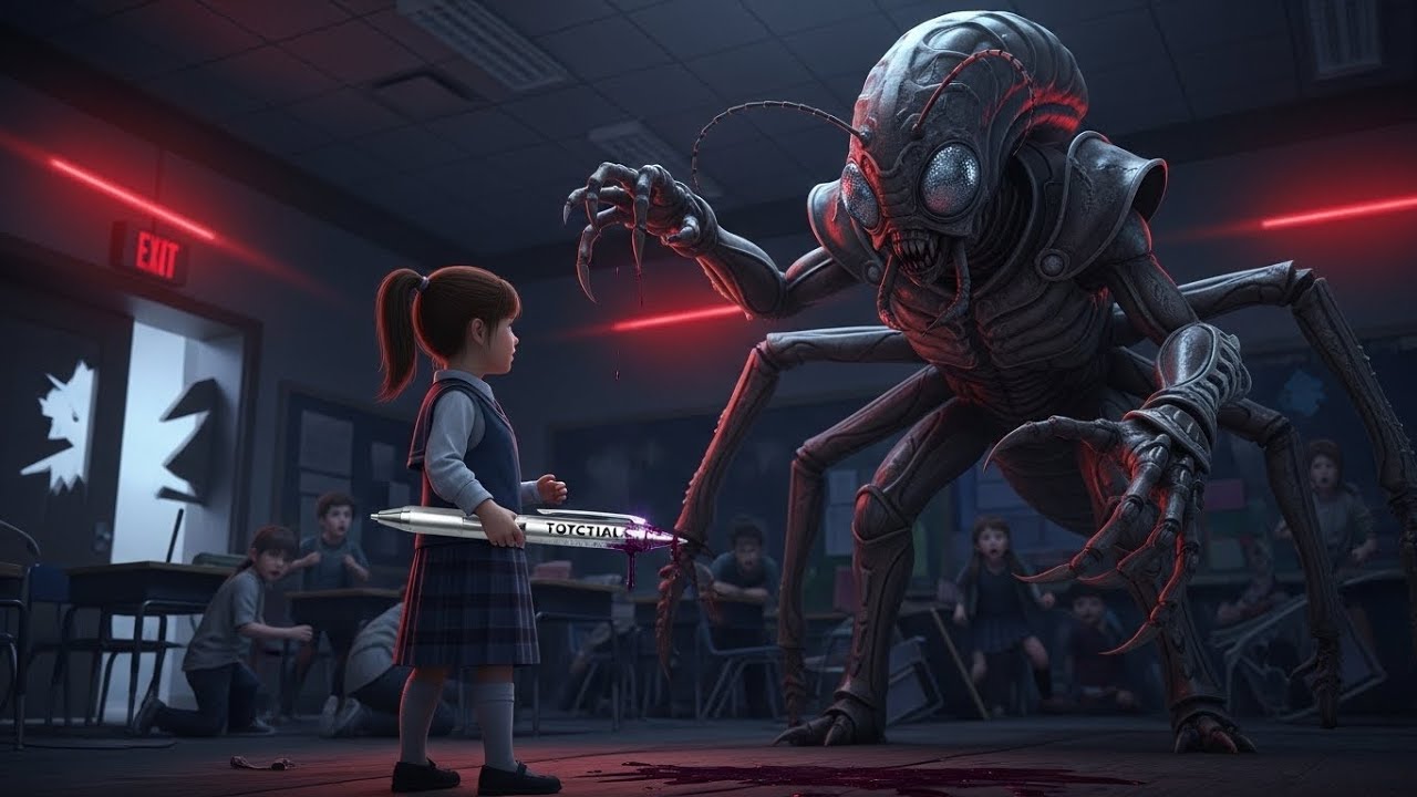 Alien Soldiers Stormed the Classroom — The Human Girl Ended It With a Pen | HFY | HFY Sci-Fi Stories