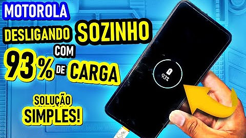Motorola DESLIGANDO SOZINHO mesmo estando com 90 70 50 30 de CARGA? RESOLVIDO! Solução Simples.