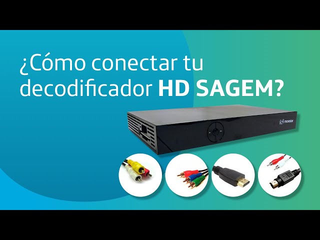 Cómo conectar tu decodificador HD SAGEM 