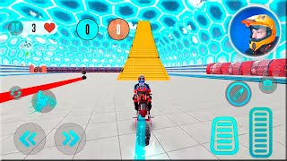 Mega Ramp - Tron Bike Extreme Stunts Gameplay Android screenshot 3