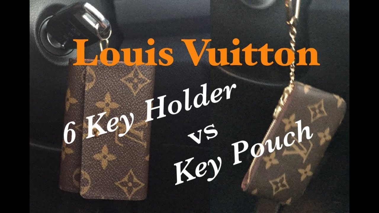 LOUIS VUITTON KEY HOLDER vs KEY POUCH: COMPARISON, WEAR & TEAR, REVIEW AND  MY FAVOURITE! 