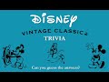 DISNEY TRIVIA (VINTAGE) 🏰🎬 | 20 Questions | Trivia Quiz Test Disney Game