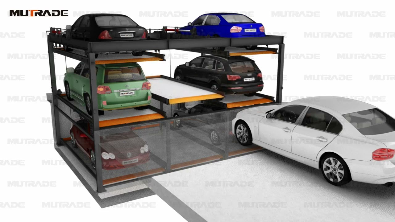 Underground Automated Garage Car Parking System with 2 Level, Pit Parking Lift, Pit Car Parking Lift