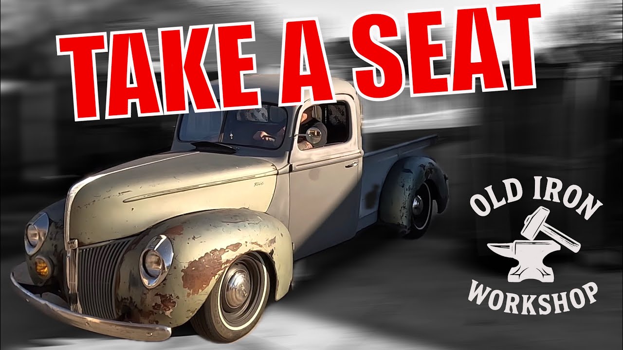 Installing the new seat in my 1940 ford.  How's it look?