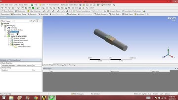 Ansys force analysis on a beam with variable cross-section -Basic tutorial