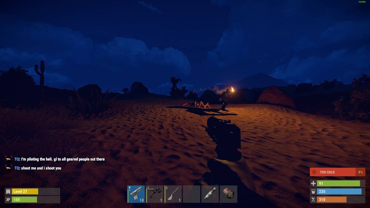Night time in Rust after gamma hacking fix YouTube