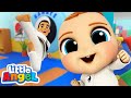 Hi Ya Karate Song Playing Sports With Little Angel Move And Learn Kids Songs Nursery Rhymes 