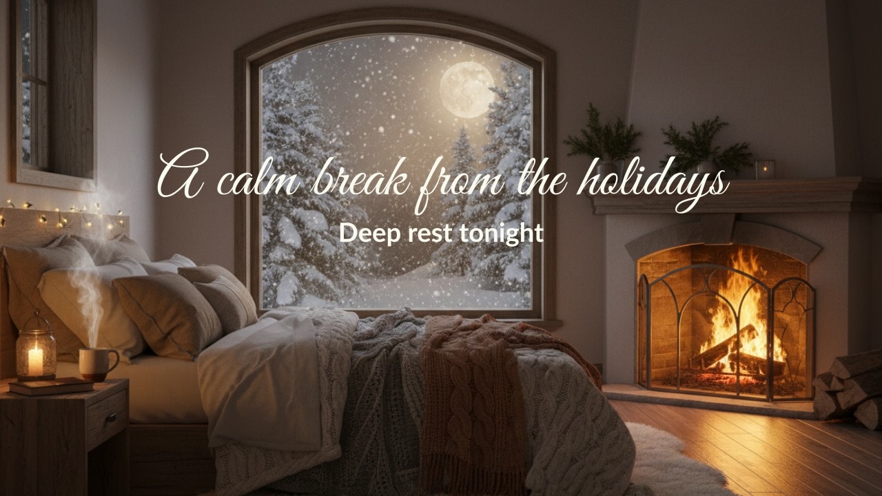 [ASMR] Праздничная медитация для снятия стресса и мягких позитивных утверждений 🎄🌙