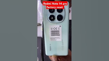 Redmi Note 14 Pro Hard Reset 🔄 | HyperOS 2025 Factory Reset & Unlock Guide #shorts
