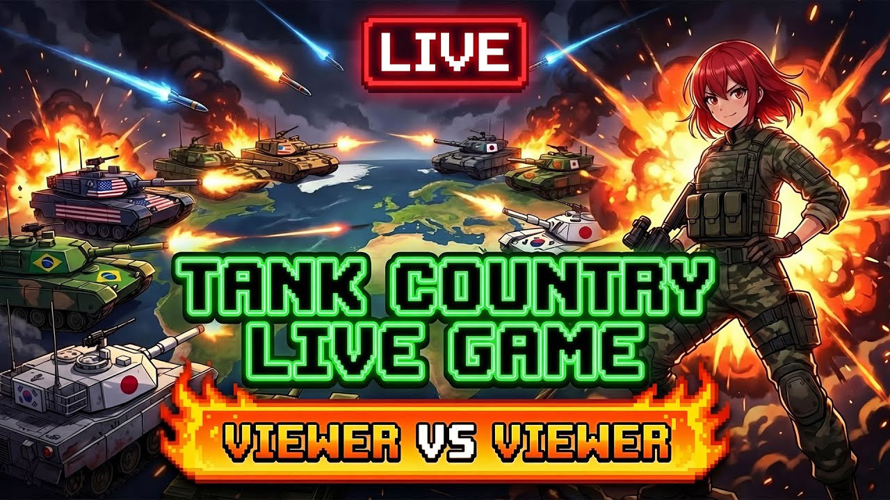 CHAT CONTROLS THE WAR 💥 TYPE YOUR COUNTRY | LIVE TANK BATTLE