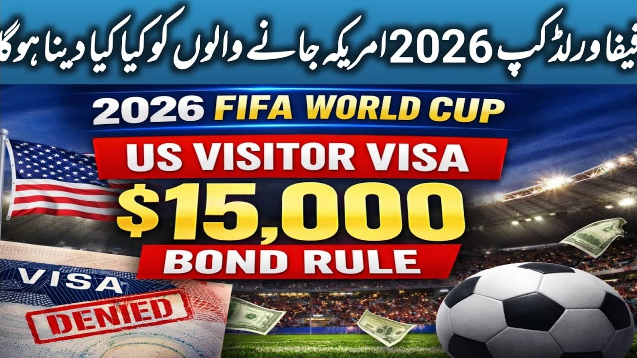 US Visitor Visa Update for 2026 World Cup | $15,000 Bond Rule Explained | Which Countries Must Pay?