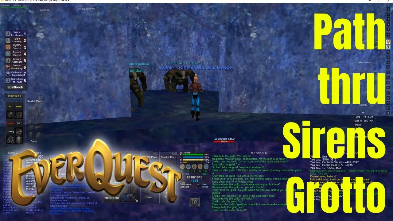 equibase Path thru Sirens Grotto & Scout Roll Project 1999 & EverQuest Live TLP