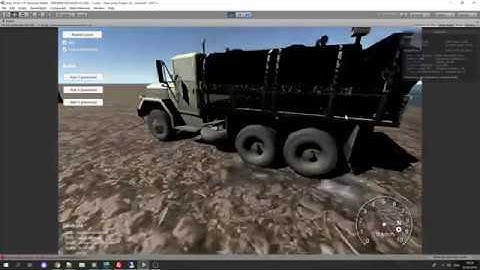 unity3d off-road dirt terrain deformation test 2
