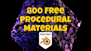 800 FREE Procedural Materials For Blender