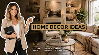 Chic & Elegant Home Decor Ideas 2026 | Cozy Luxury Interior Design Inspiration