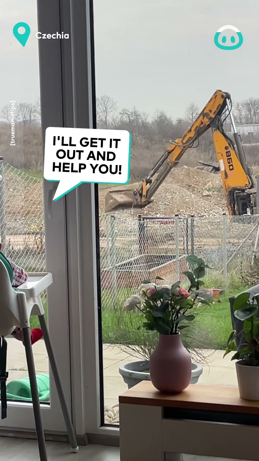 Son Enjoys Watching an Excavator || ViralHog