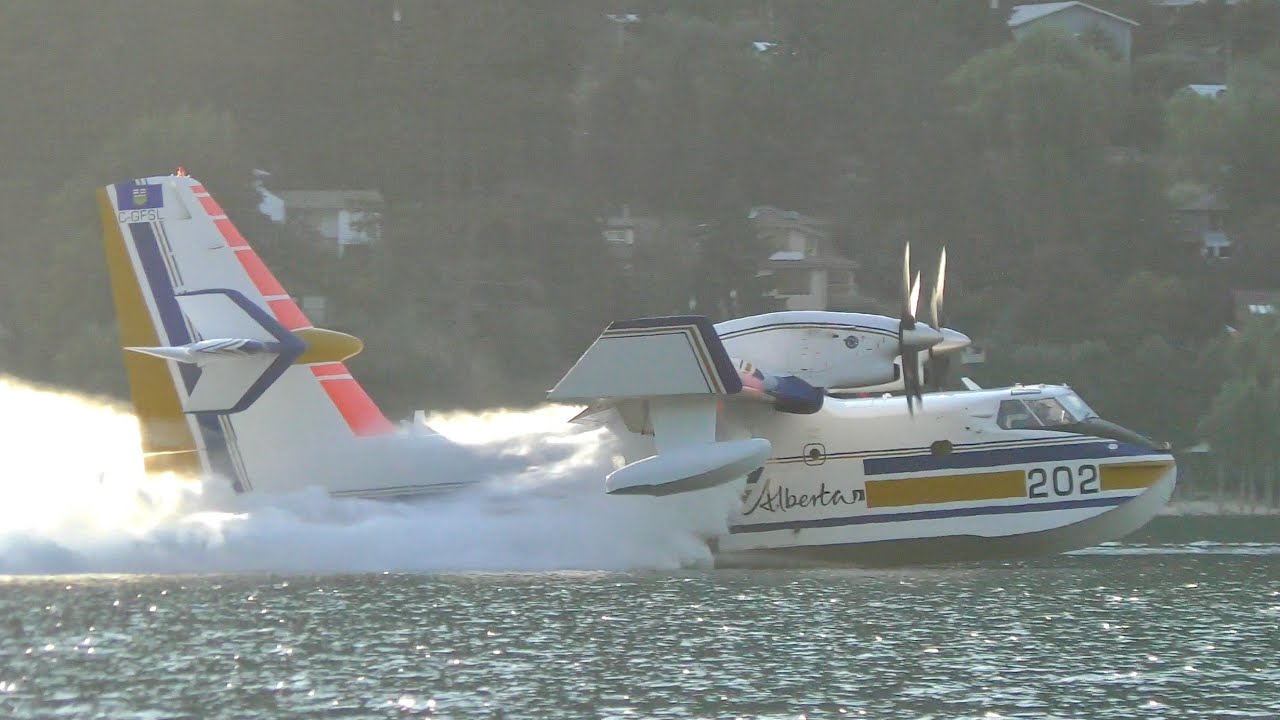 CL-215T Water Bomber Action