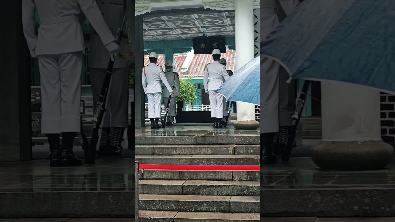 天哪!雨備交接+操槍=perfect &surprising 💪💪🫡🥰,🇹🇼 海儀好強!#honorguards #navy #cihu Mausoleum#台灣桃園