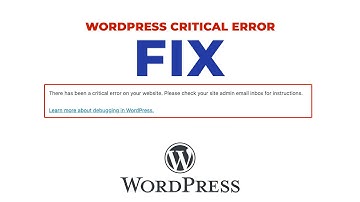 [Solution] There has been a critical error on your website. Fix WordPress in minutes.