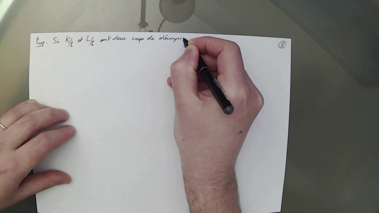 Calcul Formel Chapitre 4, Partie 4 : corps de décomposition.