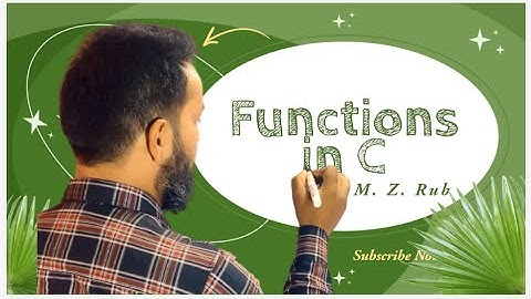 Functions in C Programming Lecture 29