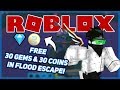 New codes how to get 30 gems  30 coins for free on flood escape  roblox flood escape