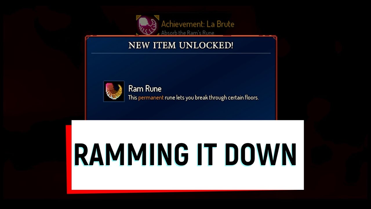 Where is the Ram Rune in Dead Cells? #deadcells - YouTube