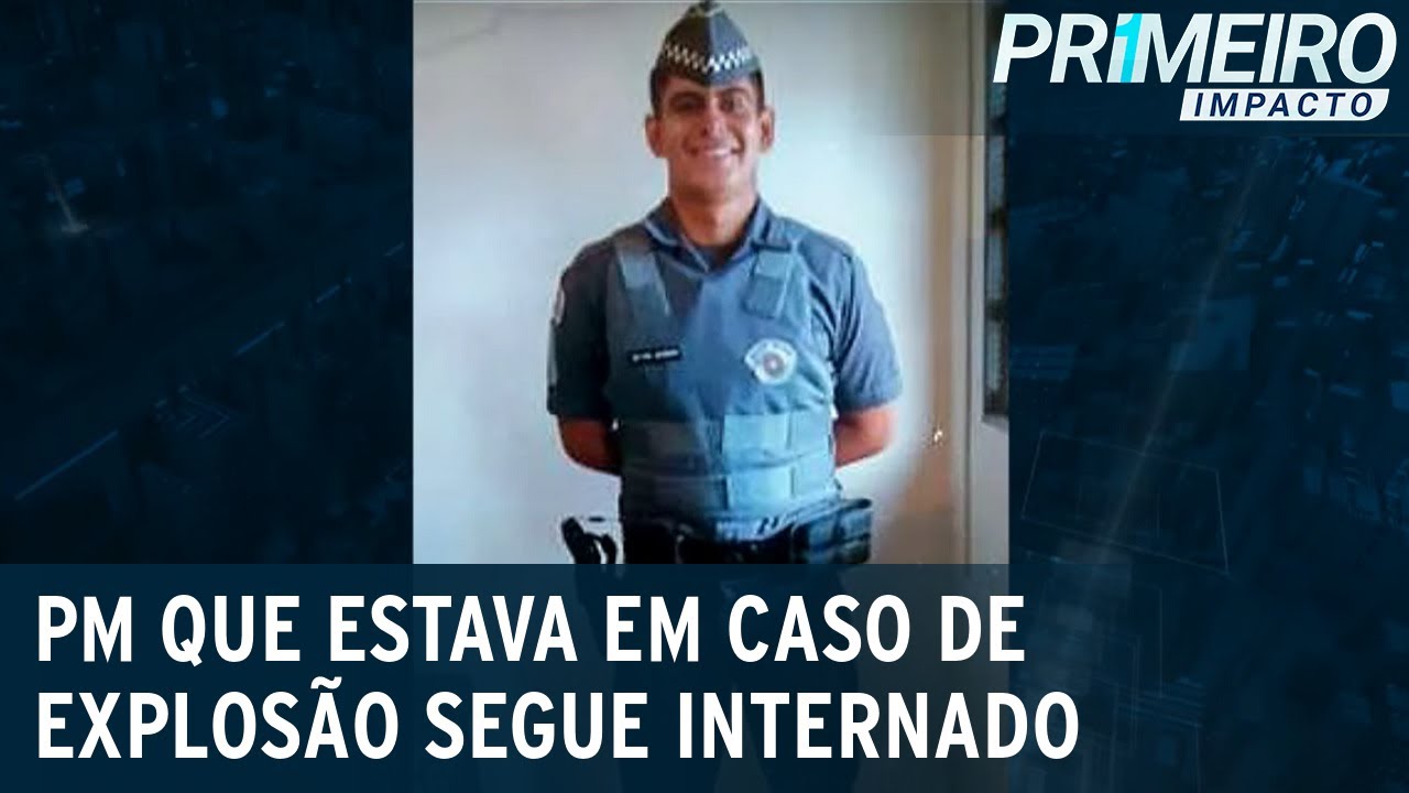 Policial ferido em explosão está em estado estável | Primeiro Impacto (08/01/21)
