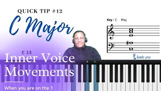 Inner Voice Movements (On the 1) | C Major Chord Progression | Gospel Piano