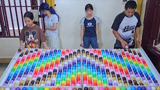 🌈 Color Ball Sorting Game 🎨 | Relaxing Puzzle + Satisfying ASMR ⚡️ level 03 screenshot 3
