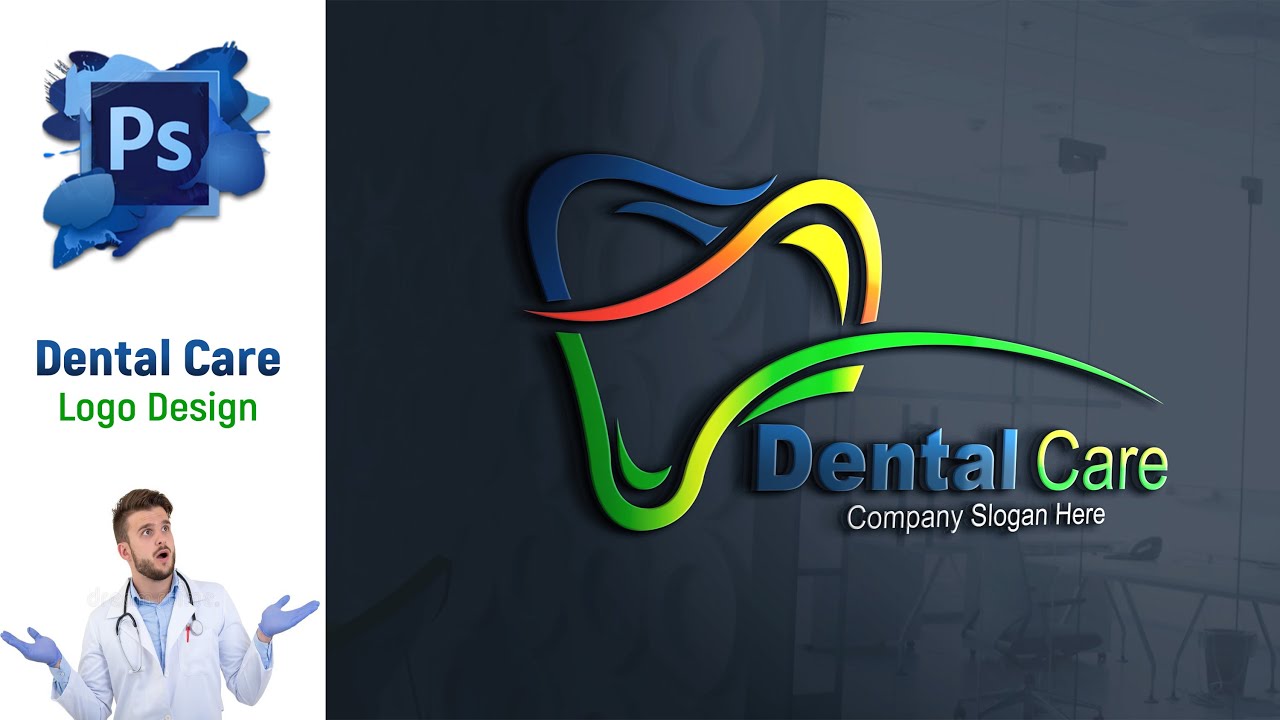 Dental Logo Design, Dentist Logo Template Adobe Illustrator Tutorial YouTube