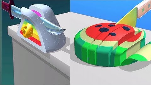 ASMR SLICING Android iOS GAMEPLAY all levels  1-8