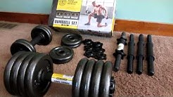 Unboxing Of Golds Gym 40 LBS Ddjustable Cast Dumbbell Set 