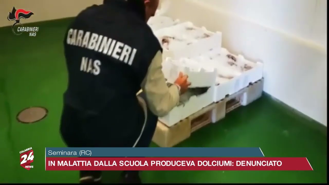 Seminara (RC) In malattia dalla scuola produceva dolciumi: denunciato