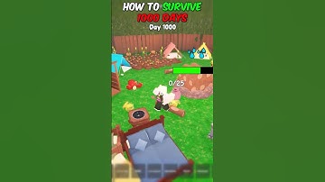 How To Survive 1000 DAYS In 99 NIGHTS In The Forest!💀 #roblox #robloxedit #99nightintheforest