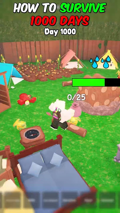 How To Survive 1000 DAYS In 99 NIGHTS In The Forest!💀 #roblox #robloxedit #99nightintheforest