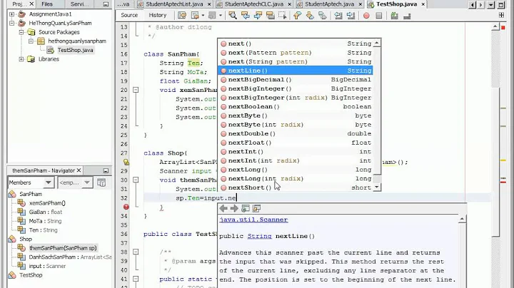 Java: Cách sử dụng ArrayList và viết chương trình dạng Menu