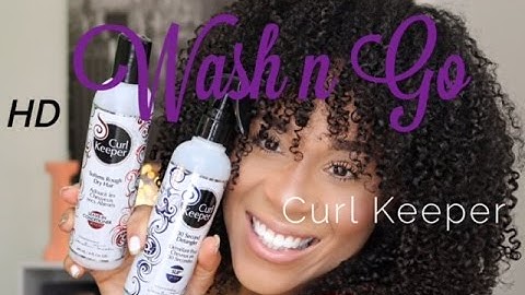 Wash n Go on Natural Hair with Curl Keeper | How To | Tia Kirby