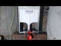 Concealed cistern flush tank installing GROHE