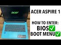 Acer Aspire 1 - How To Enter Bios (UEFI) & Boot Menu Options