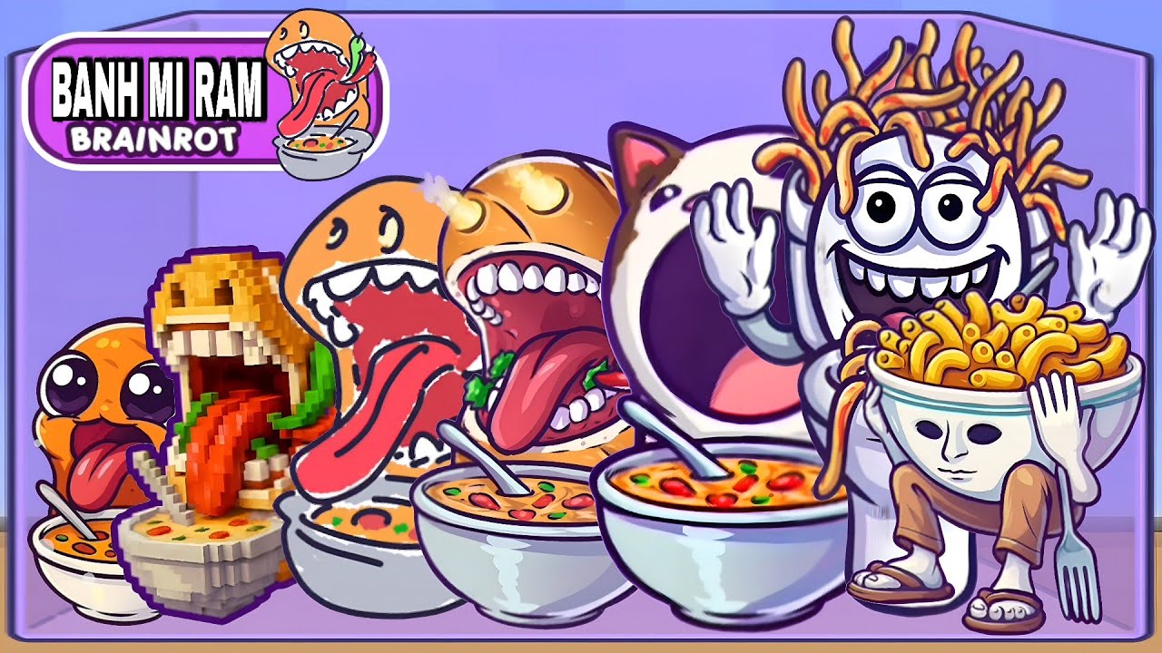 Merge Fellas 🥘🍝 Banh Mi Ram Ram Italian Brainrot ,Baby, Artistic,Blocky,Meme,Max level Gameplay💥