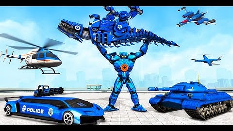 Limo Car Dino Robot Car Game(CURT SEEN) - Robot Game - Android GamePlay | Walk through a Game
