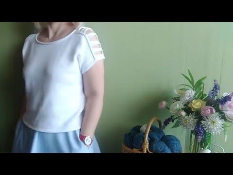 Вязание спицами для женщин футболки