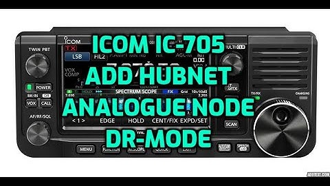 ICOM IC-705 Add Channel using DR mode