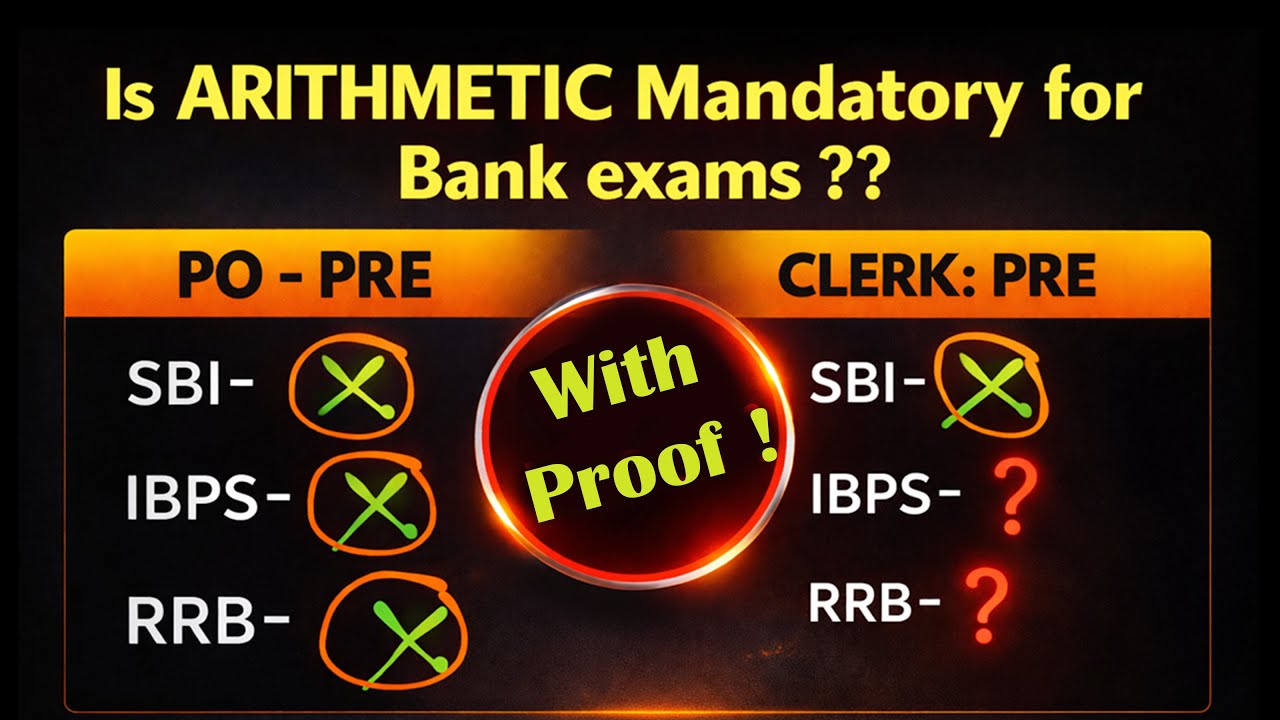 Is arithmetic needed for bank exams ? clear exam without arithmetic #arithmetic #quants #sbi #ibps