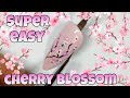 🌸 EASY CHERRY BLOSSOM | Gel polish nail art design | Spring flowers